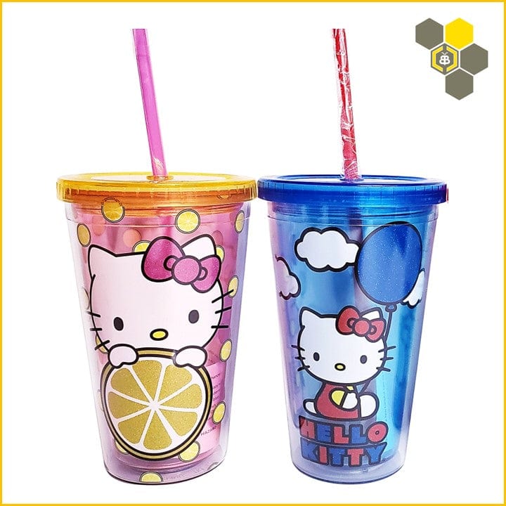 Collective Hobbees Gift Hello Kitty Plastic Travel Tumblers Gift Set CHB22HKT1
