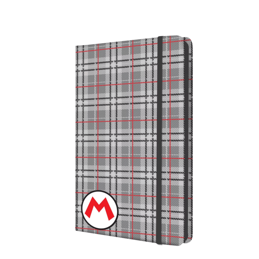 Nintendo Super Mario Bros. Hardcover Plaid Journal