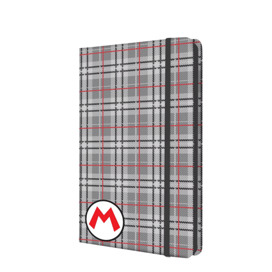 Nintendo Super Mario Bros. Hardcover Plaid Journal