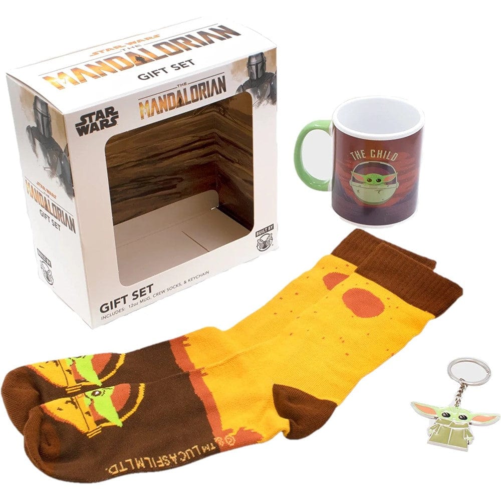 CultureFly Mug The Mandalorian Grogu Mug, Socks & Keychain Gift Set CF152992GR