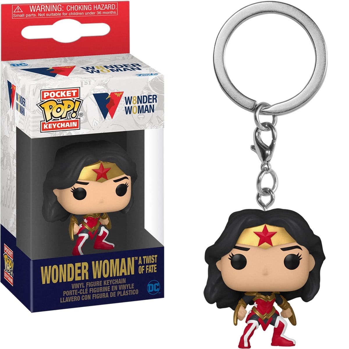 DC Comics Wonder Woman 80th Anniversary Pocket Pop! Keychain