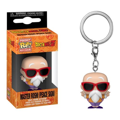Dragon Ball Z Master Roshi Peace Sign Pocket Pop! Keychain