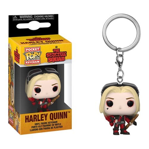 DC Comics The Suicide Squad Harley Quinn Bodysuit Pocket Pop! Vinyl Figure Keychain