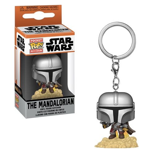 Star Wars The Mandalorian With Blaster Pocket Pop! Vinyl Figure Keychain