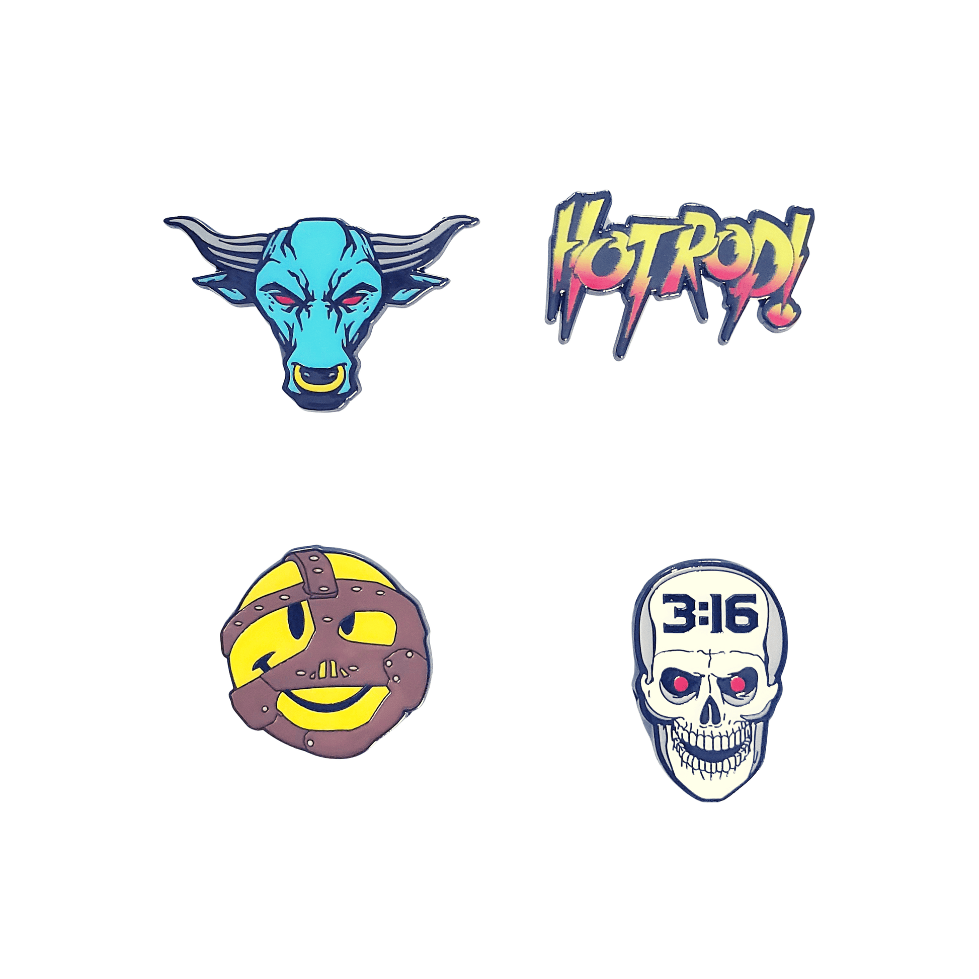 Funko Wrestling Enamel Pins 4-pack