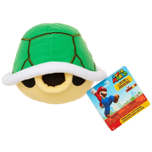 Jakks Pacific Plush Super Mario Bros. SFX Plush With Sound 1732WH01GT Green Turtle Shell