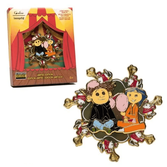 Loungefly pin Exclusive Coraline Spinning Enamel Pin LFCOPN0022W