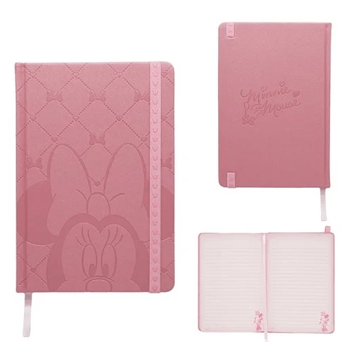 Mini Mouse Notebook Monogram Disney Minnie Mouse Pink Debossed Hardcover Notebook ...