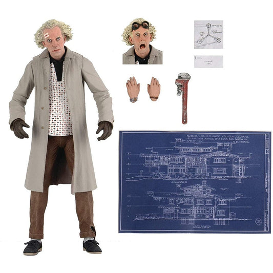 NECA Action Figure Back To The Future Ultimate Series Doc Brown 1955 7" Action Figure 93N101220
