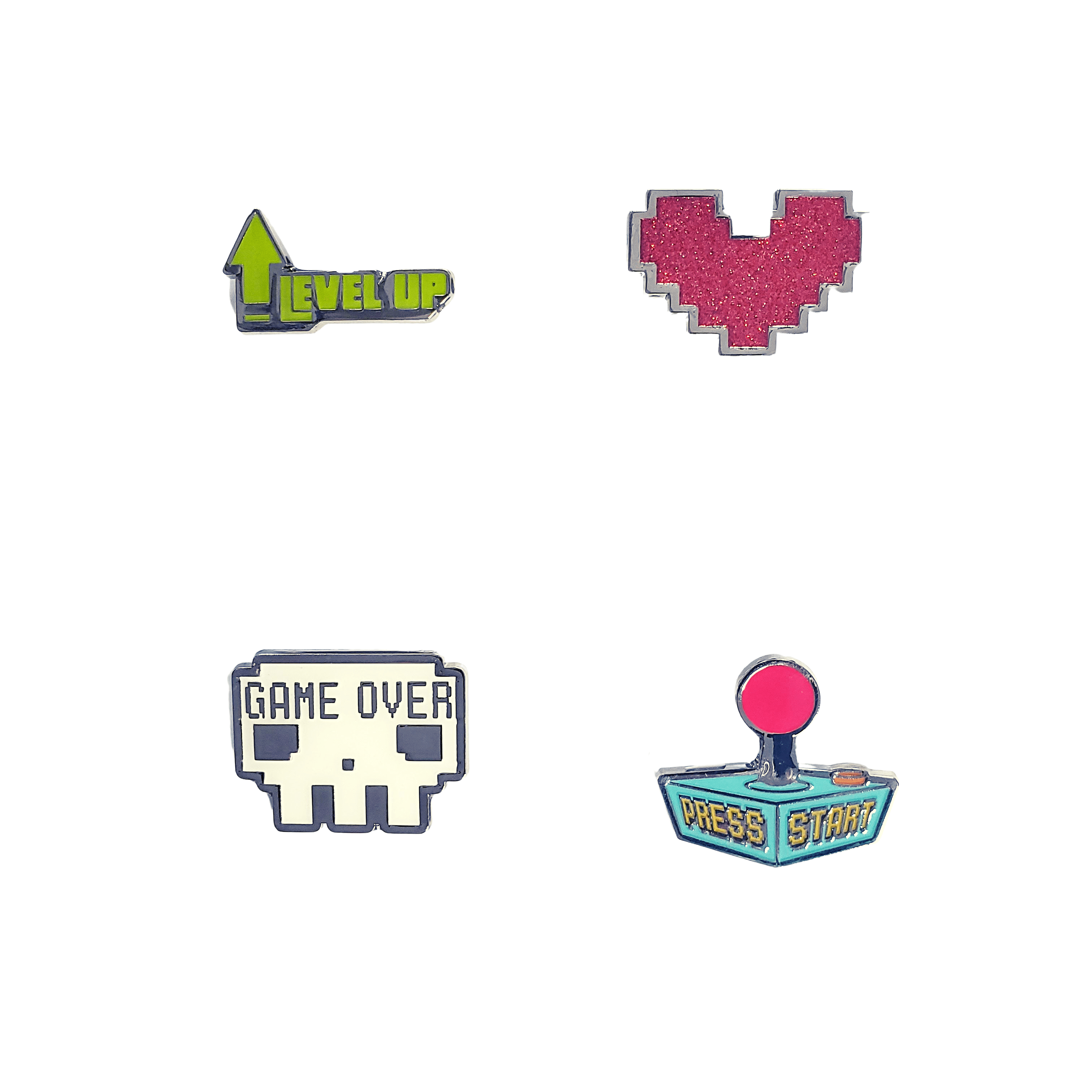 Gamer Pin Design Pinclub Gamer Culture Enamel Pins 4-pack – Collective Hobbees
