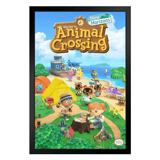 Pyramid America Nintendo Animal Crossing 11x17 Framed Wall Art