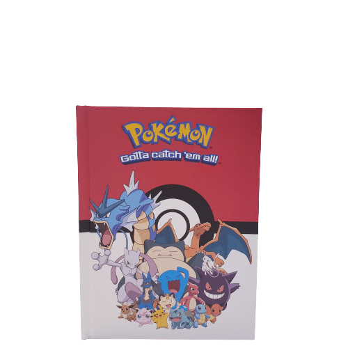 Pokemon Starters with Pokeball Logo 6-in x 8-in Hard Cover Journal