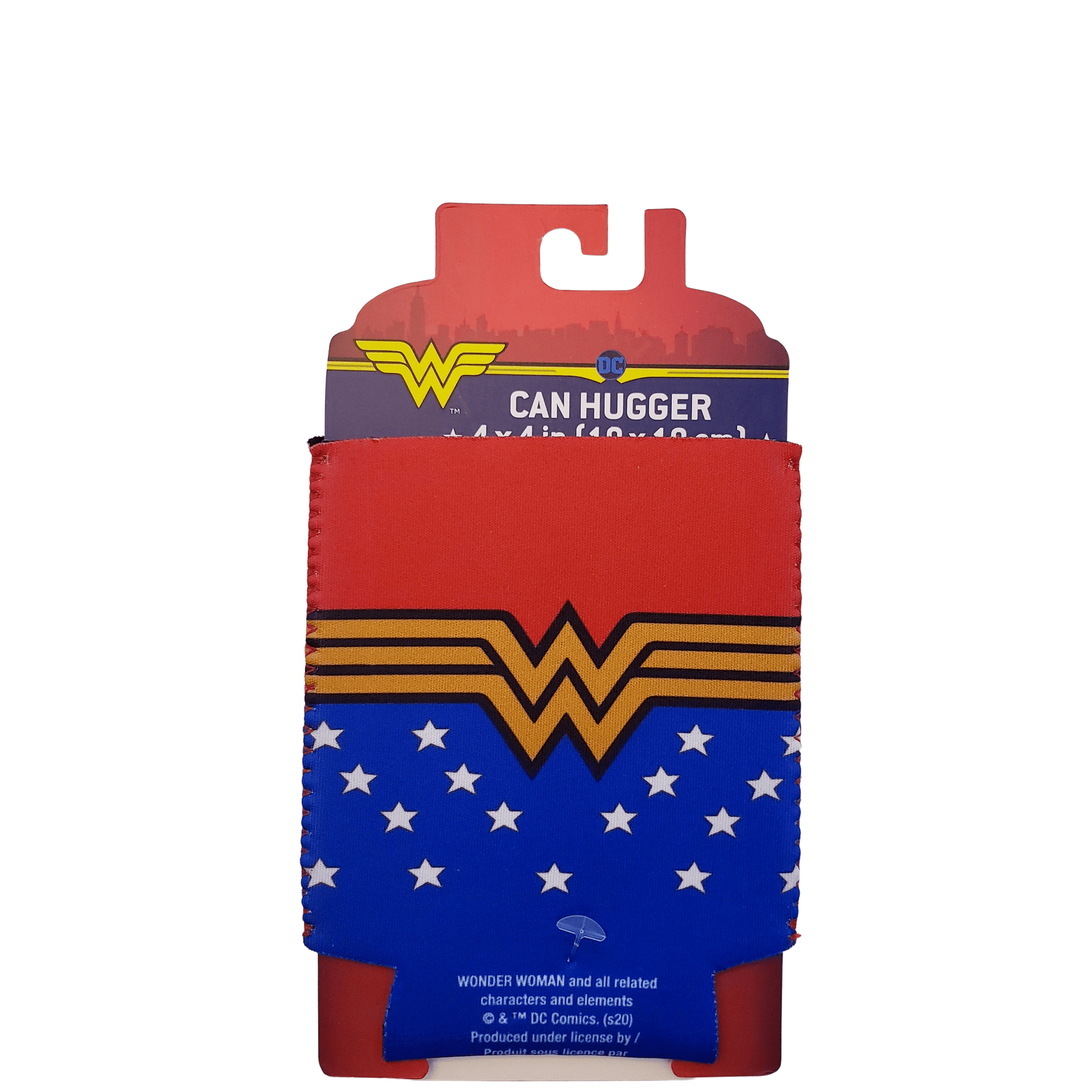 DC Comics Justice League Wonder Woman Red & Blue Neoprene Koozie