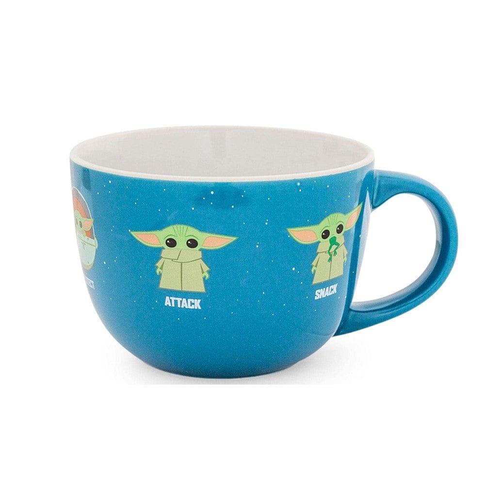 Silver Buffalo Mug Star Wars The Mandalorian The Child Ceramic Soup Mug 24oz SWM40733-f1 Protect Attack Snack