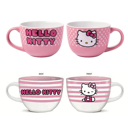 Silver Buffalo Mug Sanrio Hello Kitty Ceramic Soup Mug 24oz