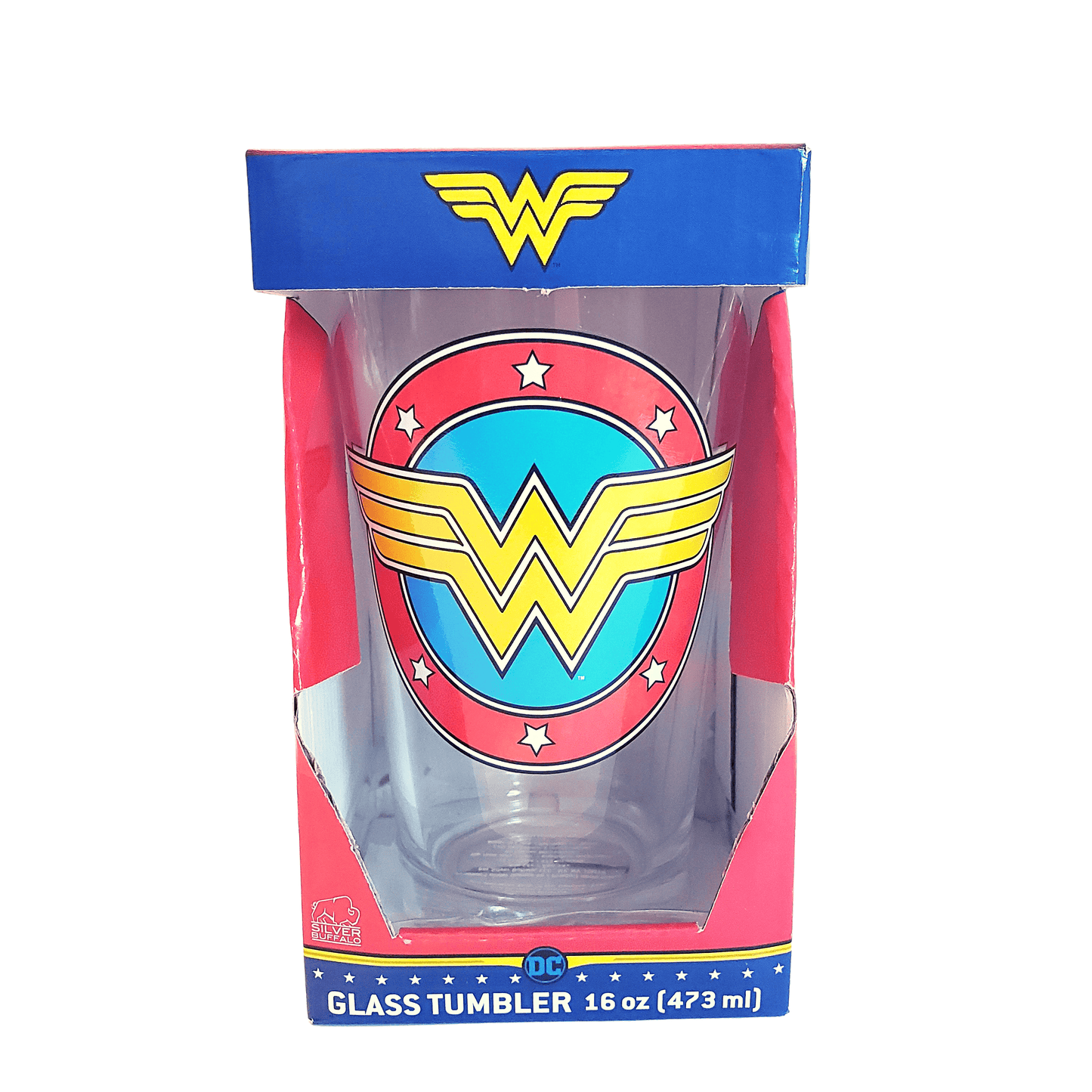 Silver Buffalo Pint Glass DC Comics Wonder Woman Pint Glass 16oz