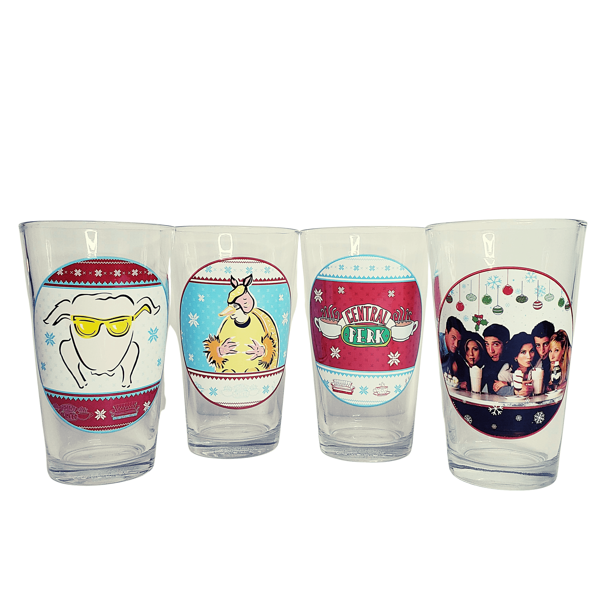 Silver Buffalo Pint Glass Friends TV Series Pint Glassware Set 16oz FRD43162