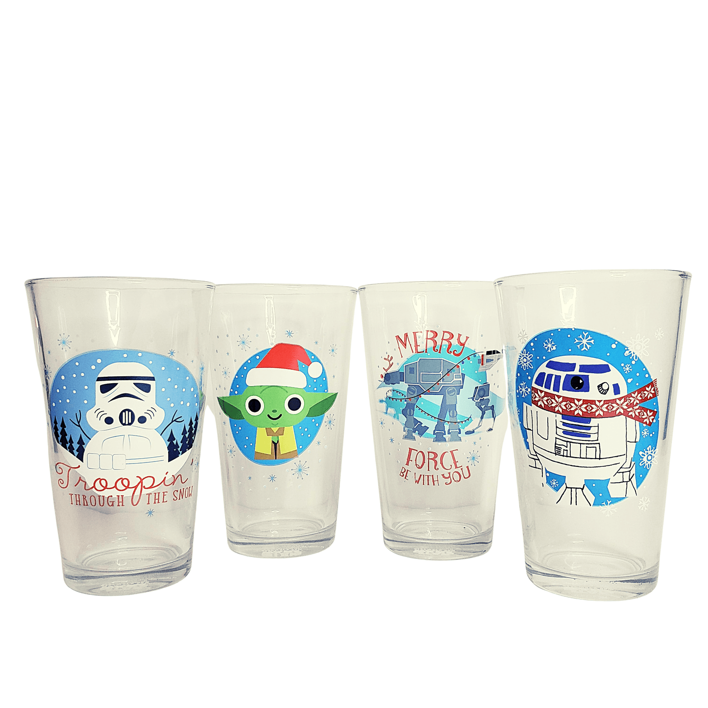 Silver Buffalo Pint Glass Star Wars Pint Glassware Set 16oz