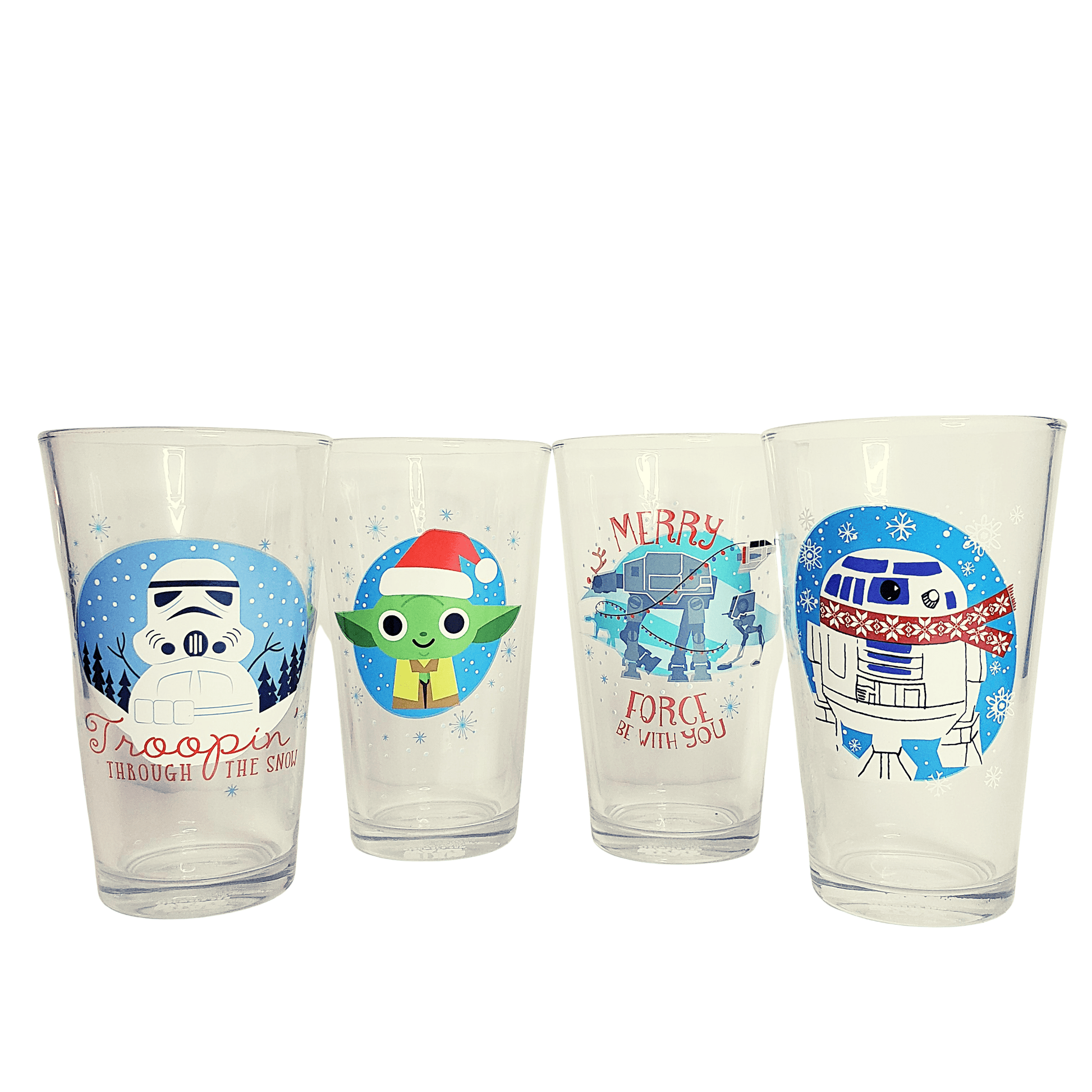 Silver Buffalo Pint Glass Star Wars Pint Glassware Set 16oz