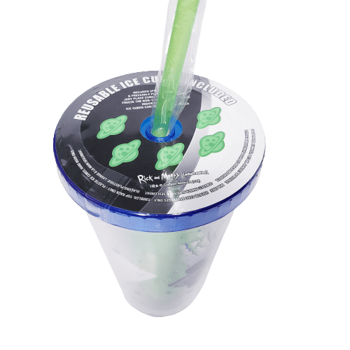 Silver Buffalo Tumbler Adult Swim Rick And Morty Tumbler With Reusable Ice Cubes 16oz RM120281