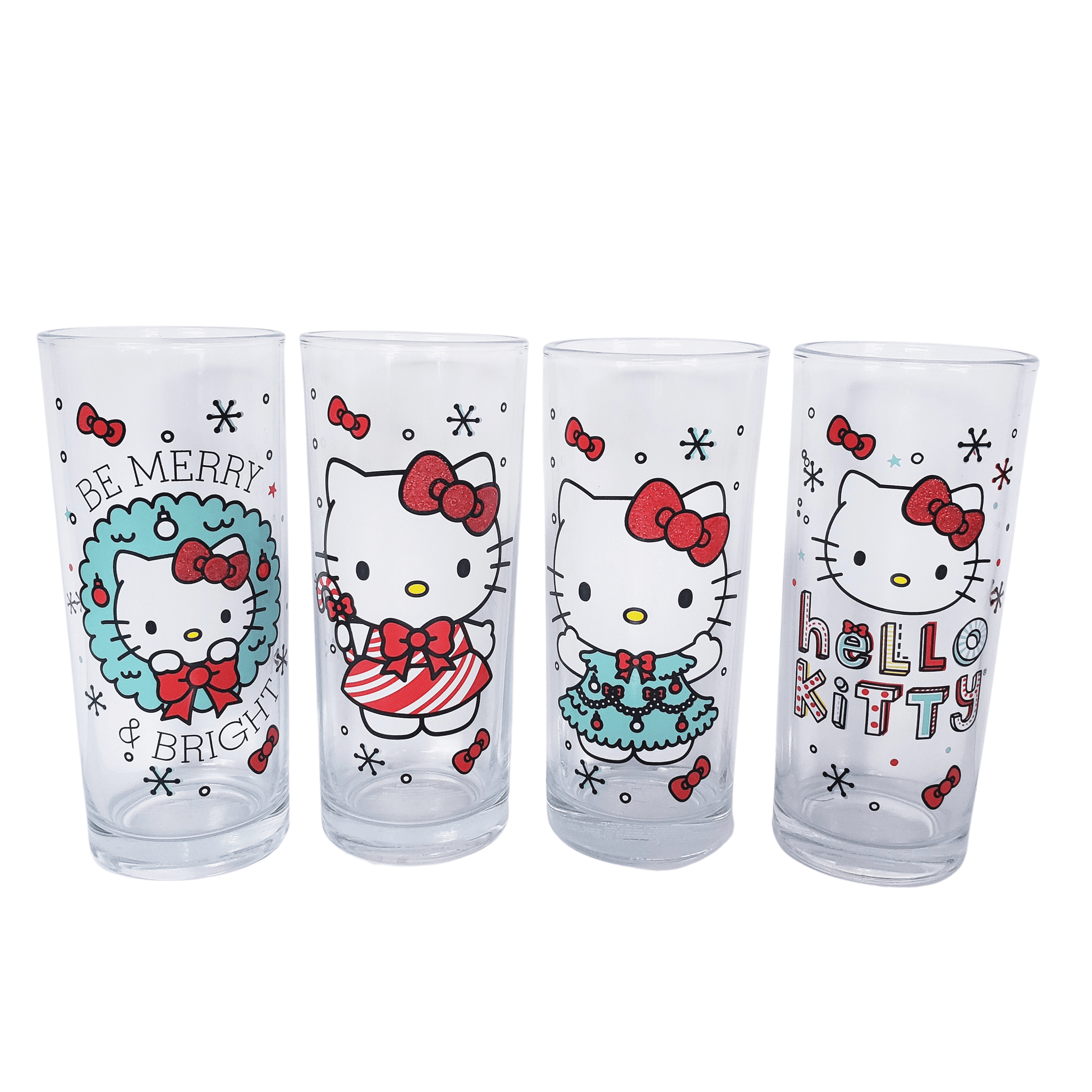 Sanrio Hello Kitty Christmas Glassware Set