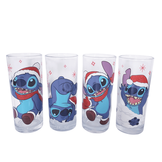 Disney Lilo & Stitch Christmas Glassware Set 10oz