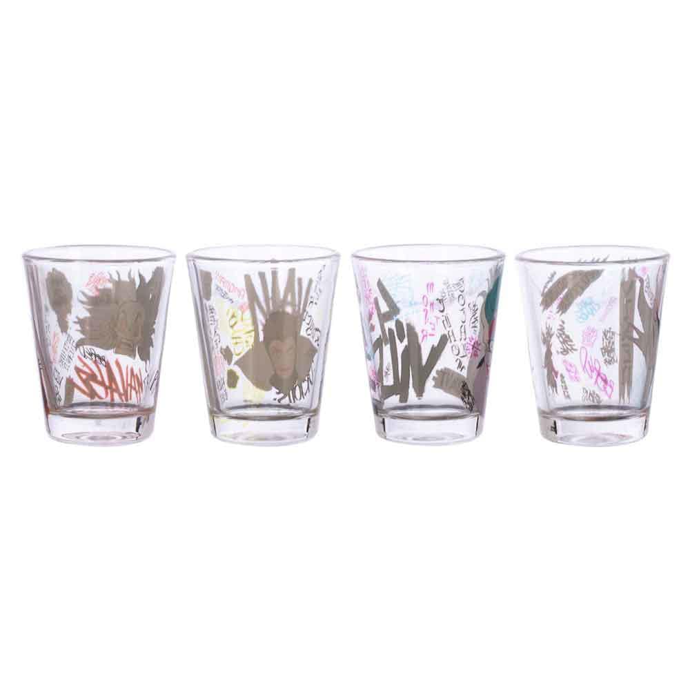 Bioworld Disney Villains 2 oz Shot Glass Set of 4