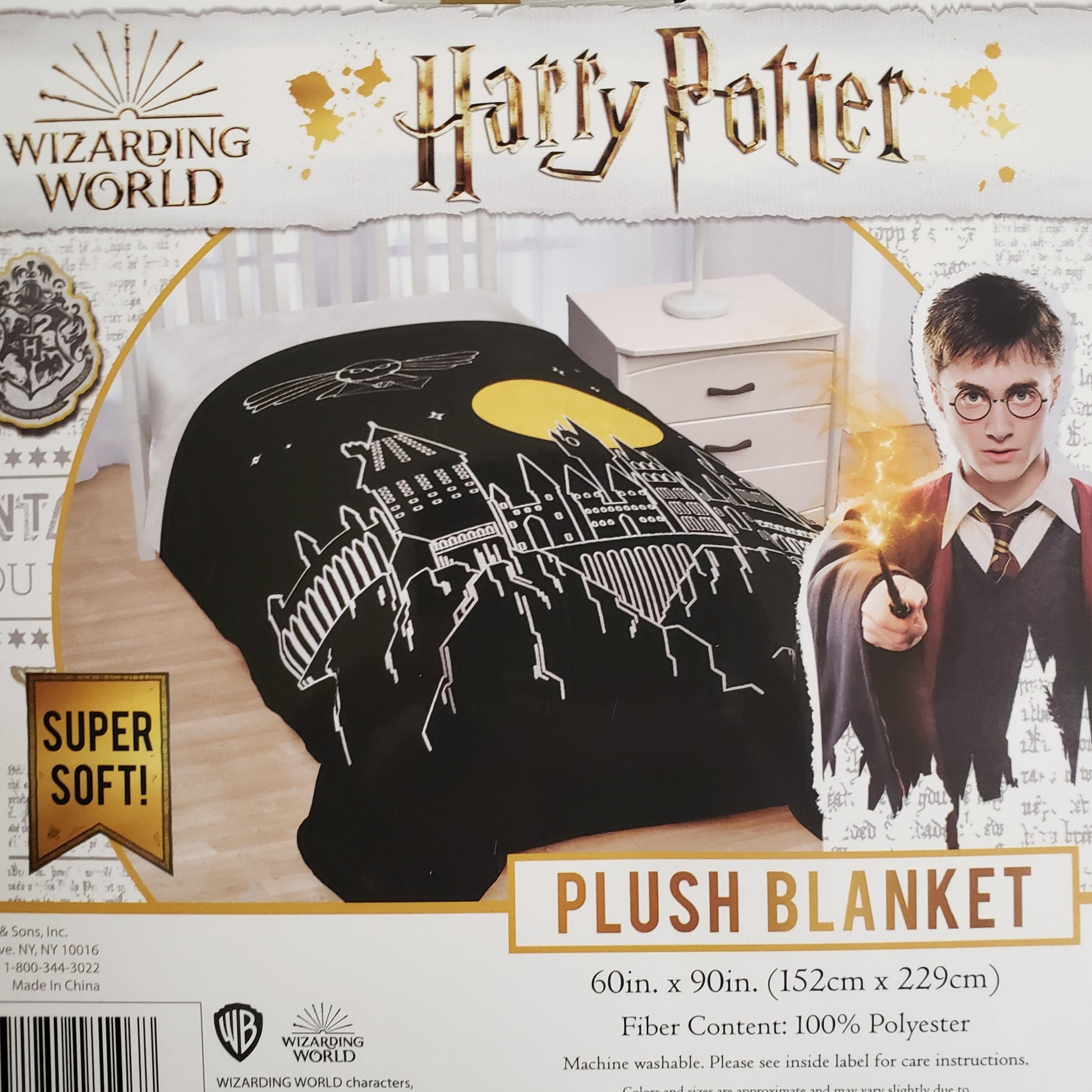 Wizarding World Blanket Wizarding World Harry Potter Hogwarts Plush Blanket 60x90 20L038988-B